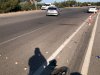 Otomobil ile motosiklet çarpıştı