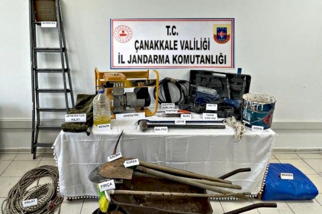 İzinsiz kazı yapan 2 şahıs yakalandı