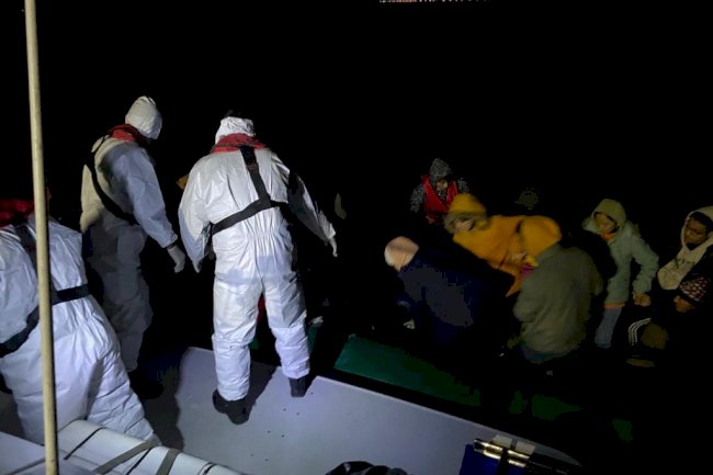 75 düzensiz göçmen kurtarıldı