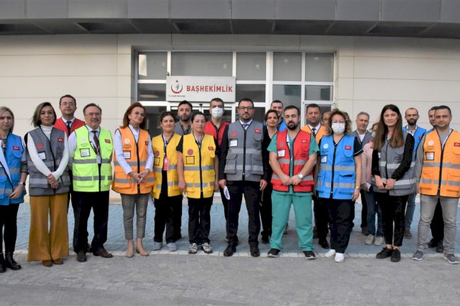 Hastanede nefes kesen tatbikat