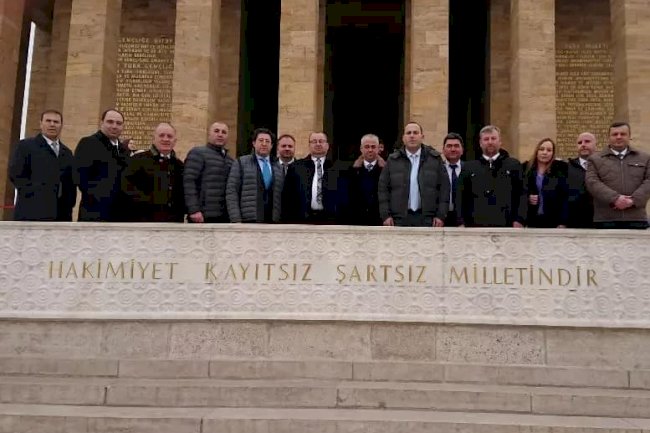 Biga TSO heyeti Ata’nın huzurunda