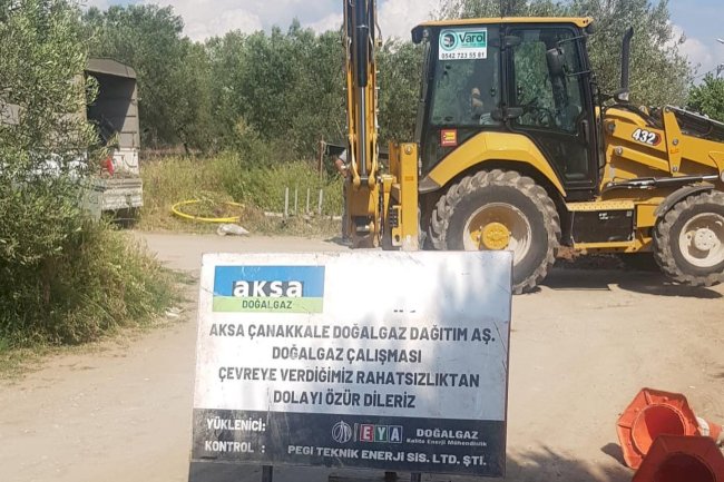 Geyikli’de Doğal Gaz Çalışmaları Sürüyor