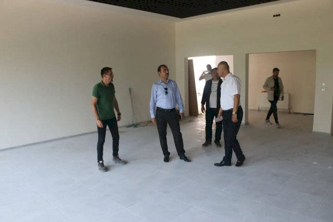 Kaymakam Dolu okul inşaatı hakkında bilgi aldı