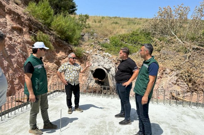 Güldoğan gölet çalışmalarını inceledi
