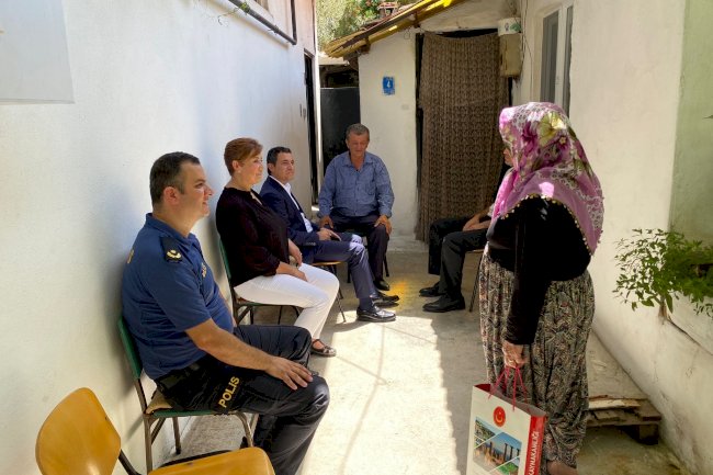 Eker gazileri ziyaret etti