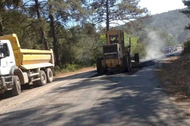 Ayvacık’ta yol çalışmaları  tamamlandı