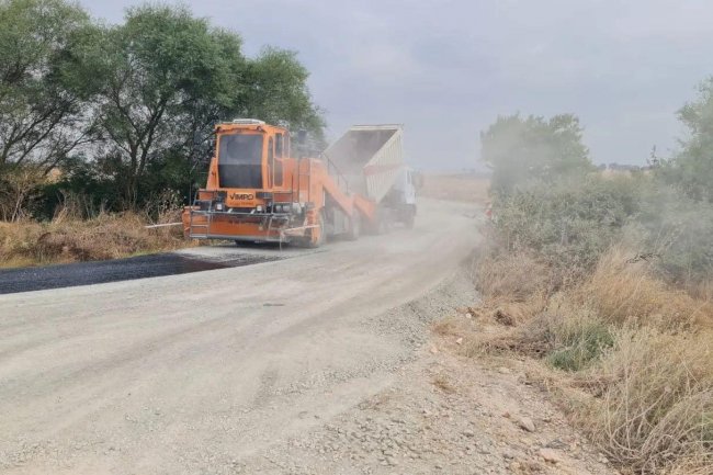 Bahadırlı yolu asfaltlandı