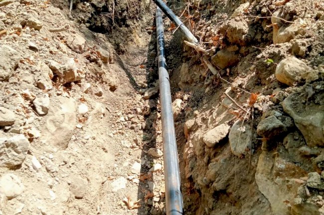 Kangırlı köyü içme suyu hattı tamamlandı