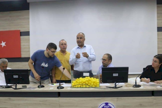 Biga’da kura çekilişi yapıldı