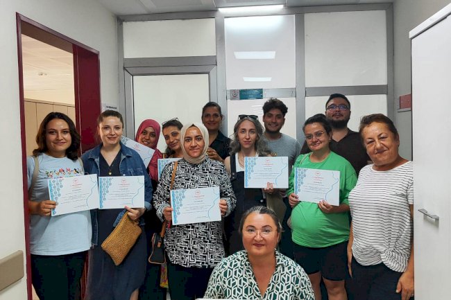 Gebe okullarında eğitim verildi