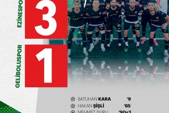 Ezinespor’dan 3 gollü galibiyet