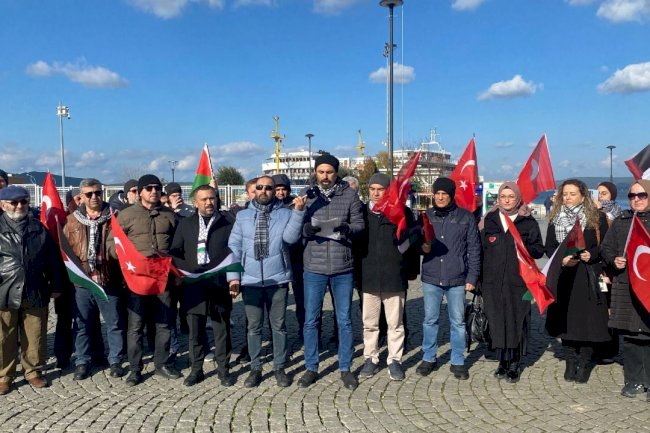 Filistin'e Destek Platformu’ndan İsrail protestosu