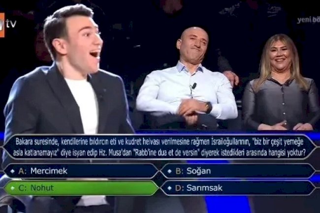 Çanakkaleli genç 5 milyonluk soruyu bildi