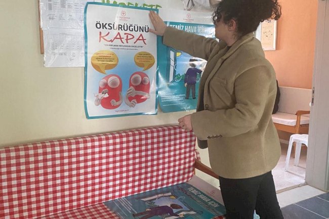Tüberküloz Günü kapsamında Afiş asıldı