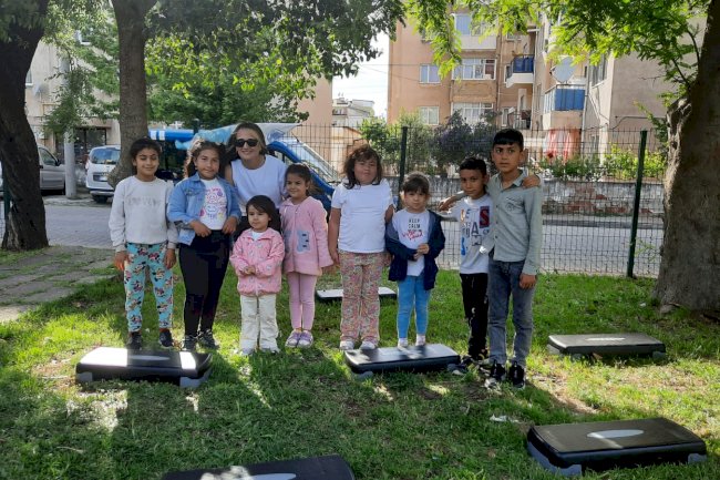Çocuklar doyasıya eğlendi