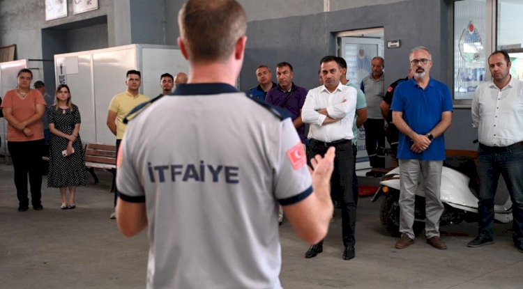 Personele yangına müdahale eğitimi verildi