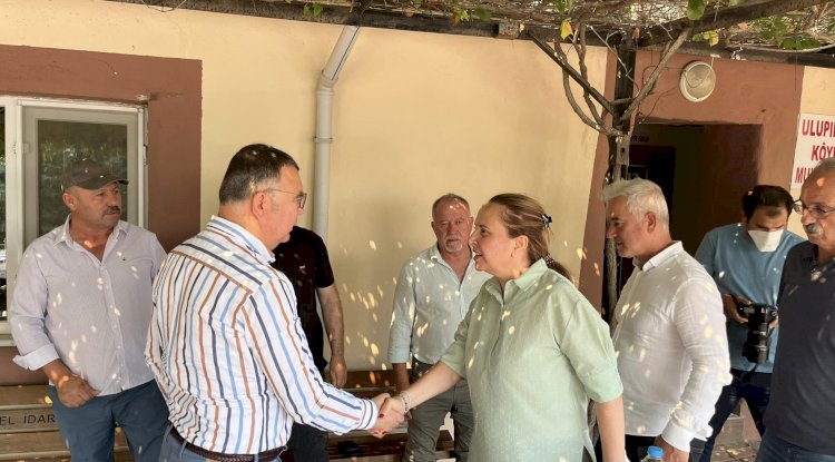 Başkan Arslan yangın bölgesindeki vatandaşları yalnız bırakmadı