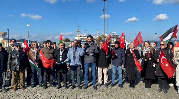 Filistin'e Destek Platformu’ndan İsrail protestosu