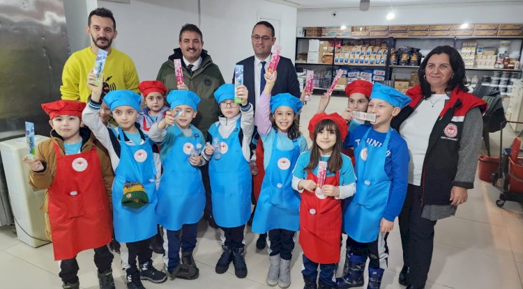 Balıklıçeşme ilkokulun’da israfa dikkat çekildi