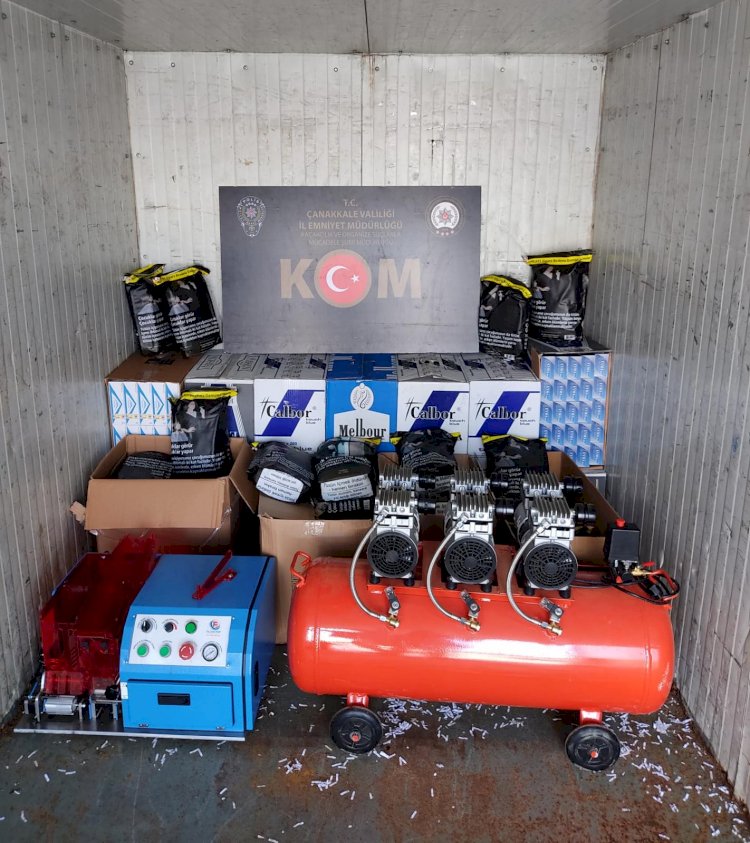 Operasyonda 167 bin 800 makaron ele geçirildi (10.11.2022)